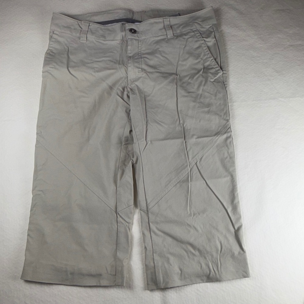 Columbia Omni-Shield Womens Capri Pants Tan Khaki Hiking Outdoor Size 12 Regular